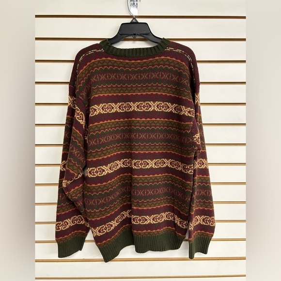 Tommy Hilfiger Men's Vintage Multi-Color Oversized Sweater Large 100%‎ Cotton - Picture 5 of 7